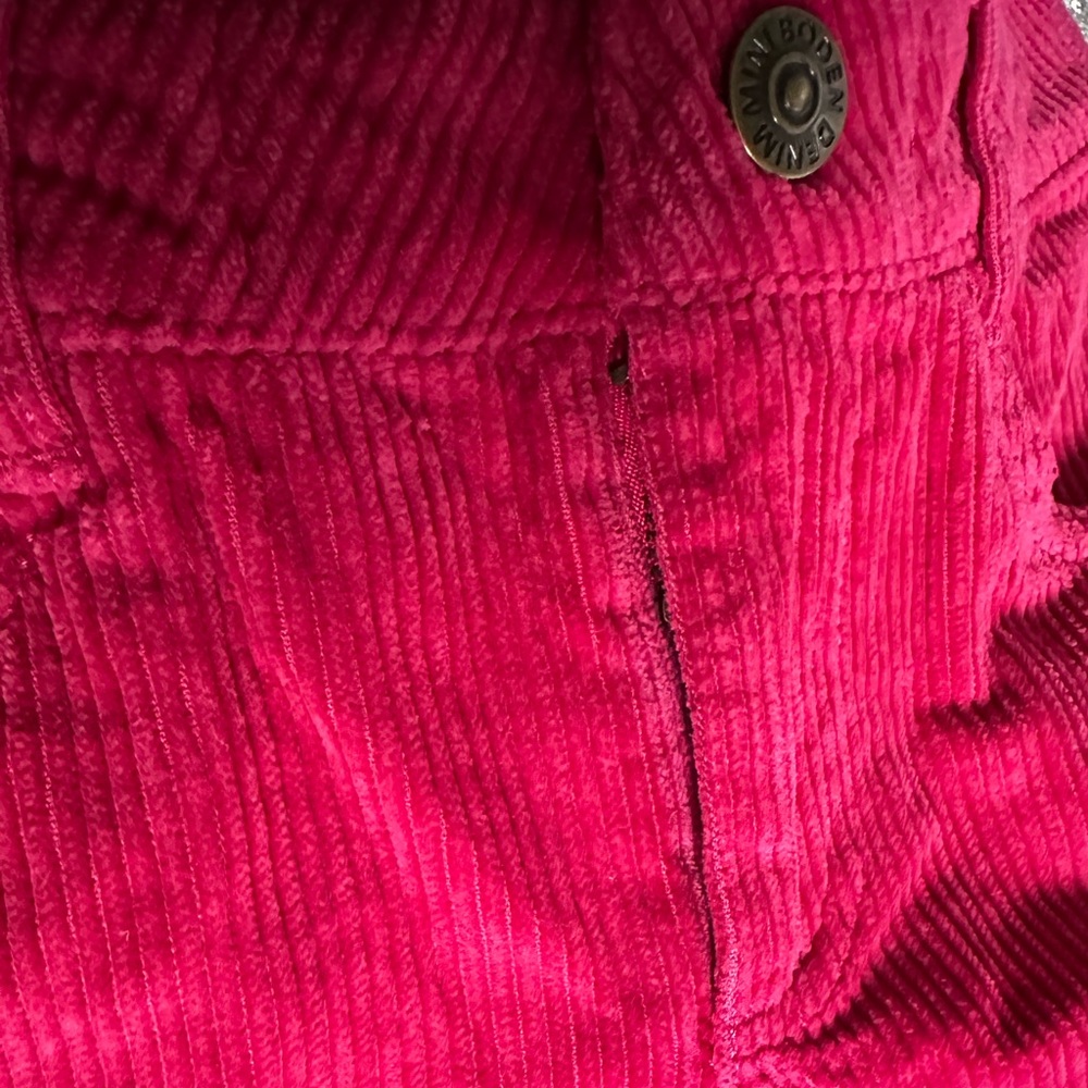 Mini Boden Vibrant Pink wide leg Corduroy Pants Size 4/5 years - Picture 5 of 8